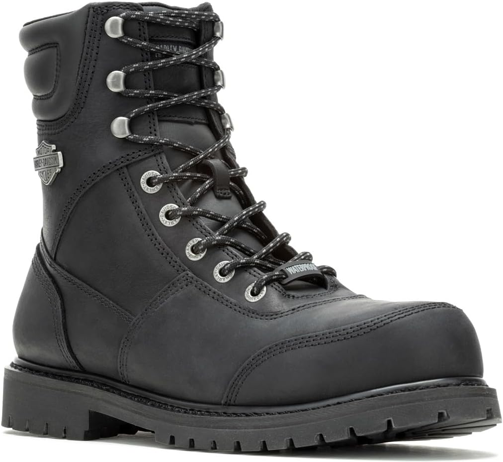 

Мужские сапоги Harley-Davidson Drewett 7 с композитным носком и средней голенью, черный