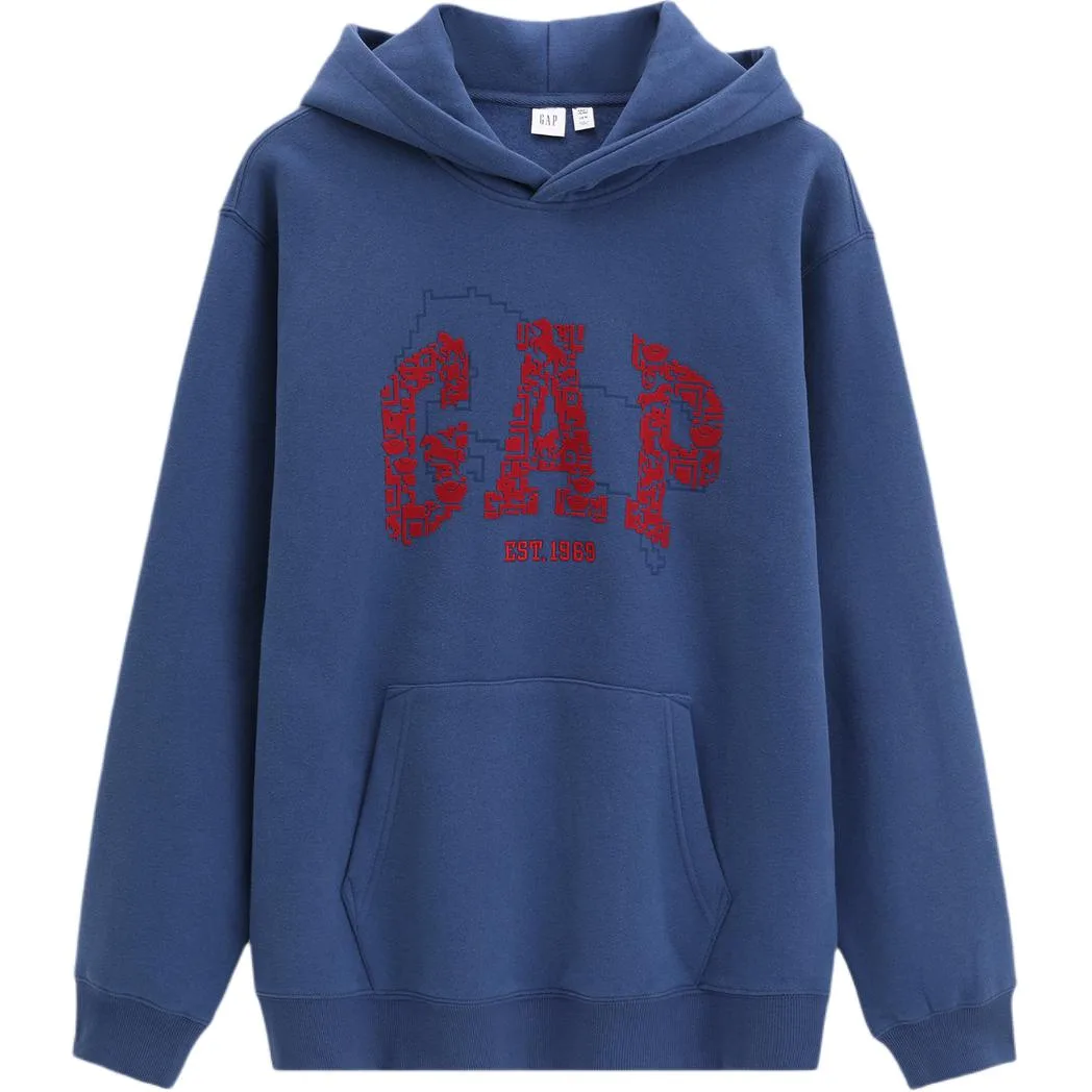 Толстовка с капюшоном унисекс GAP, красный — фото 4