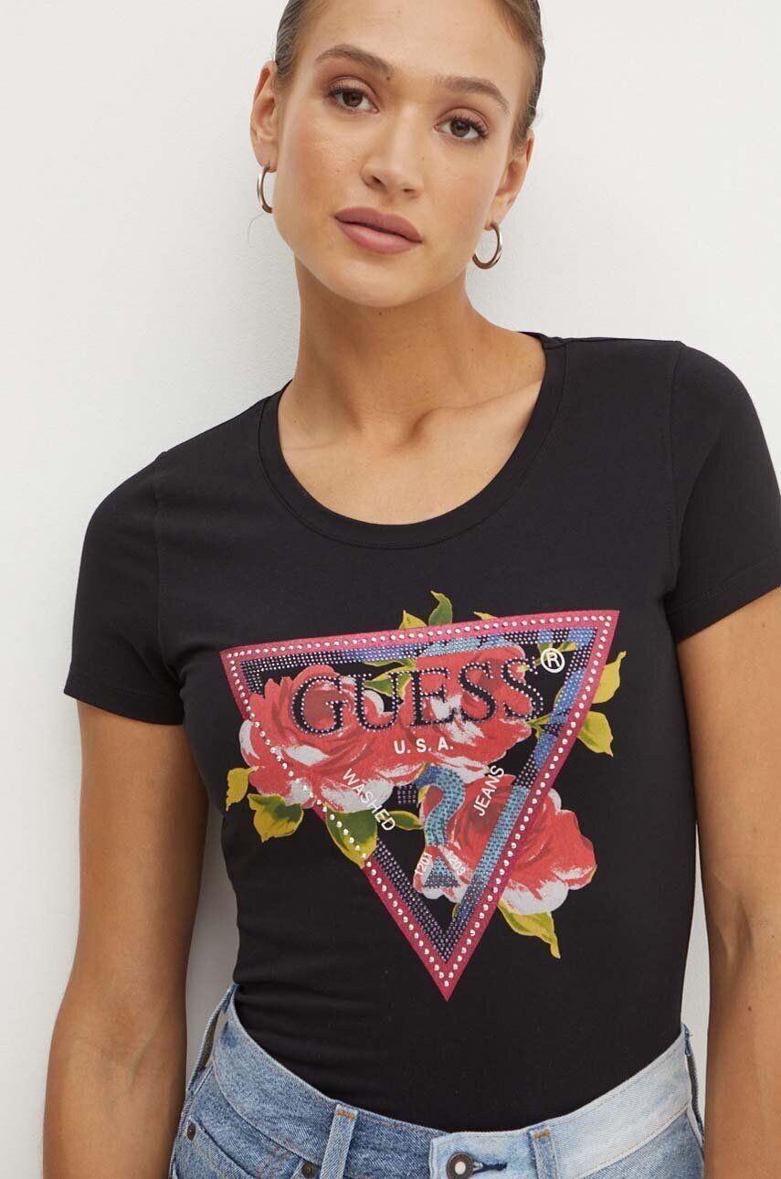 

Футболка РОЗЫ Guess, черный