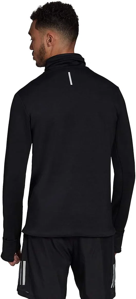 Мужская рубашка с высоким воротником adidas COLD.RDY, Black — фото 3