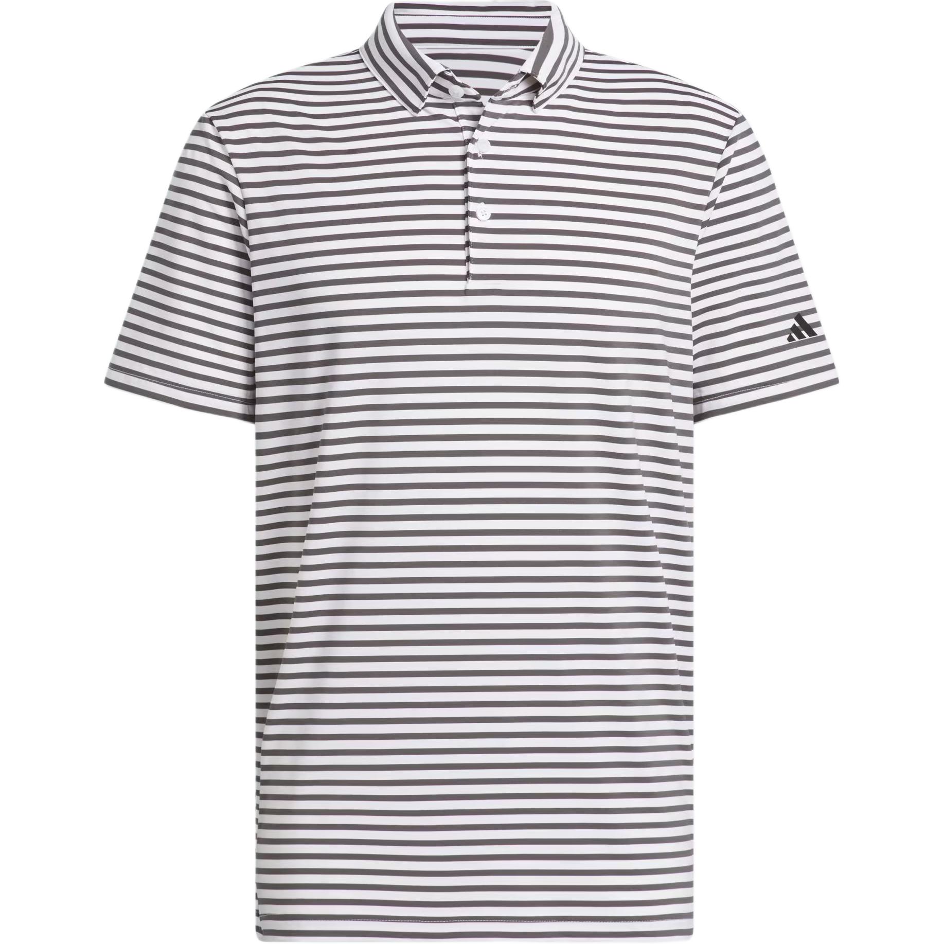 

Футболка-поло Ultimate365 Stripe с доставкой для участников AdiClub Adidas, белый/темно-серый
