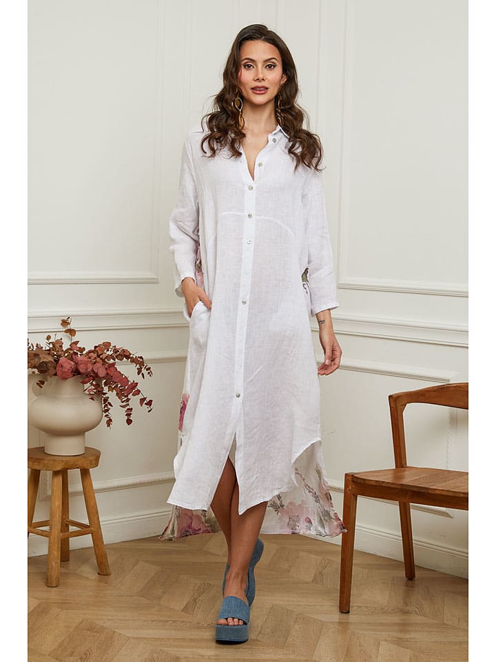 

Длинное платье Plume, белый