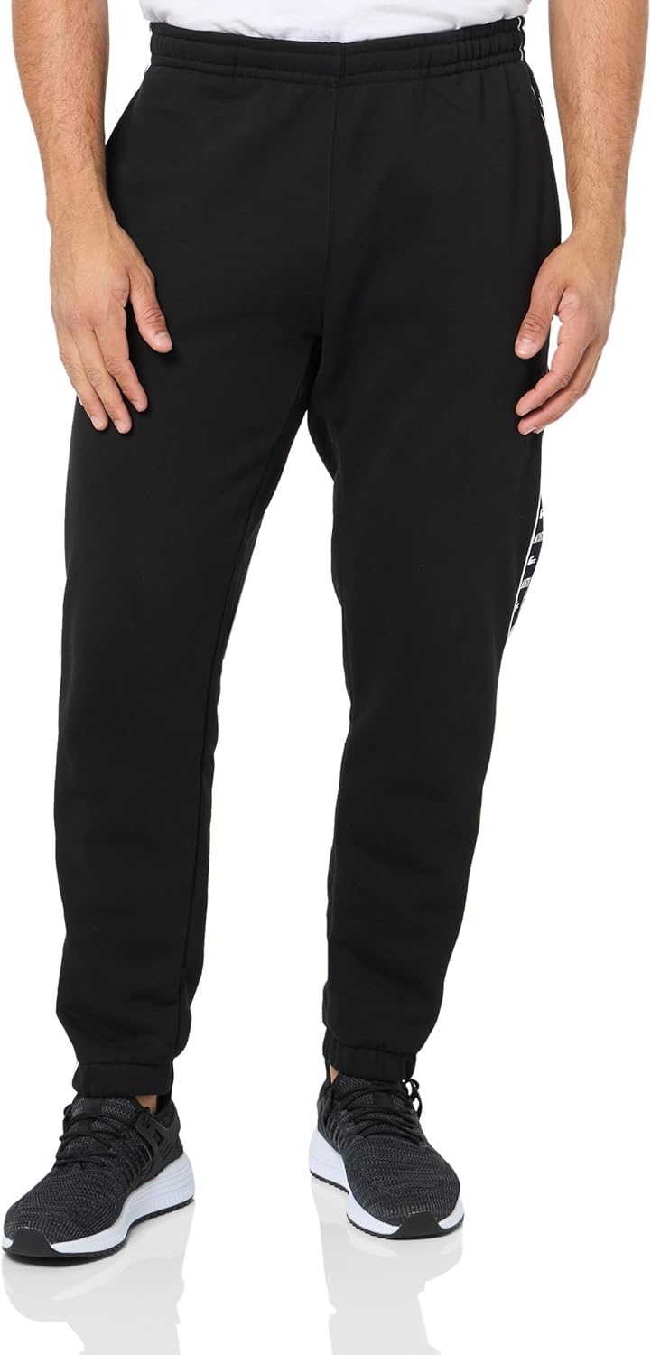 

Спортивные брюки Lacoste мужские, суженные, с отделкой по бокам, Black