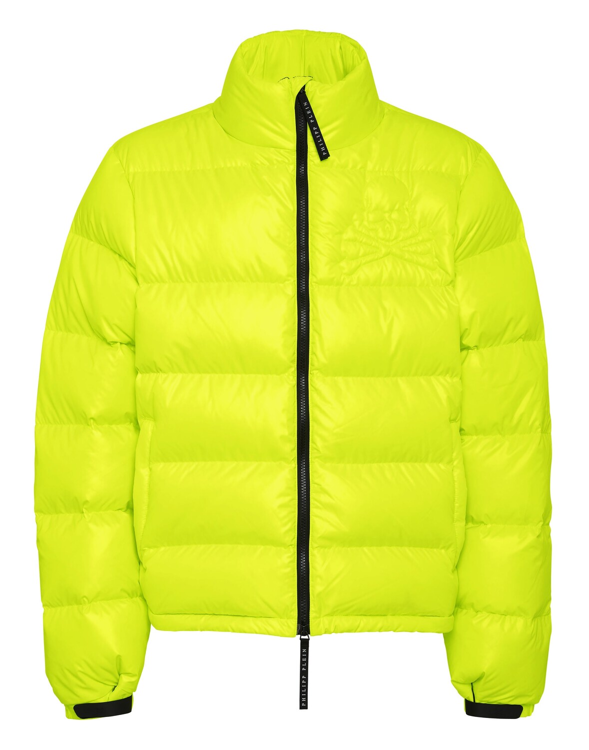 

Нейлоновая куртка Oversize с черепом Philipp Plein, цвет Yellow Fluo
