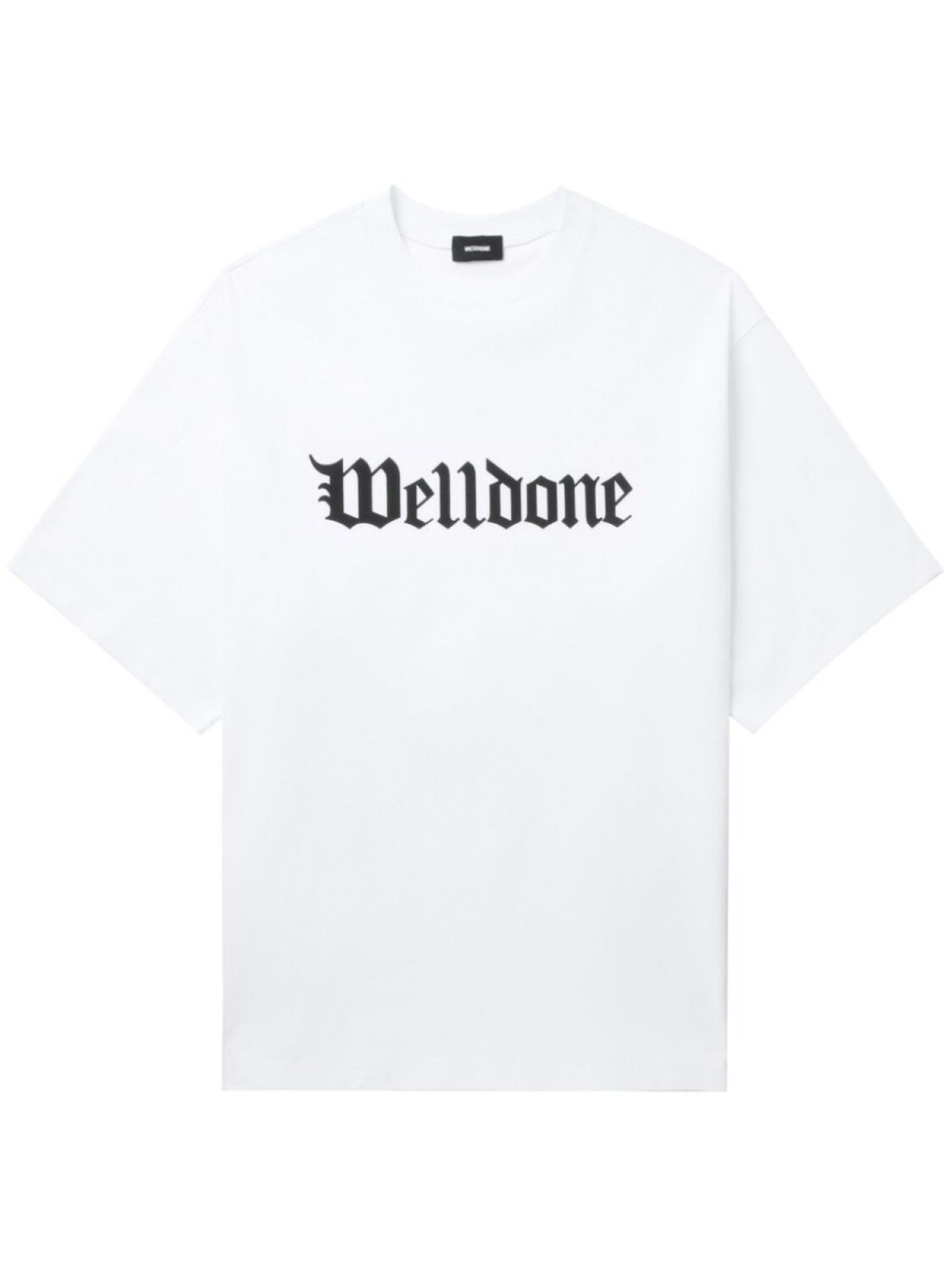 

We11done футболка Gothic с логотипом, белый