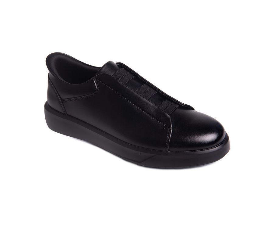 

Мужские легкие кроссовки Allen St Hands-Free Slip On Technology Marc Joseph New York, Black napa leather/black