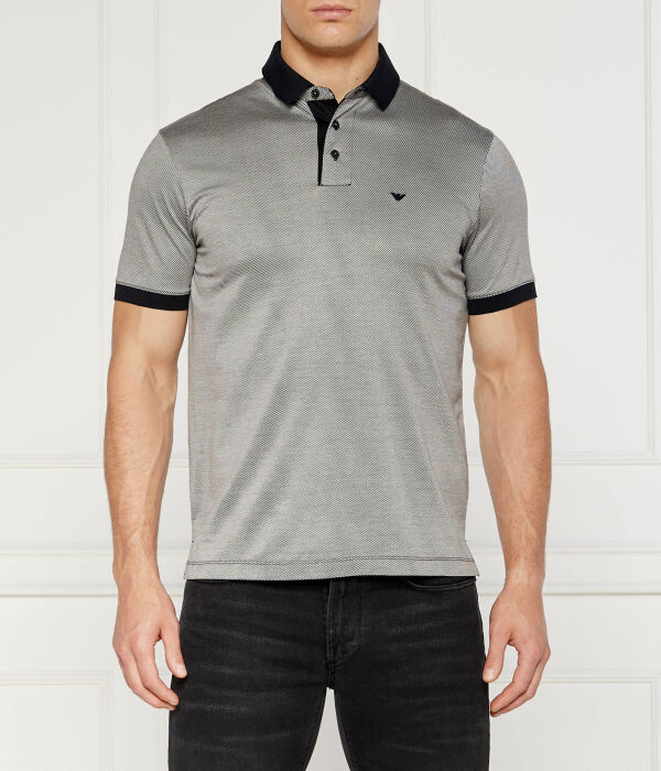 

Рубашка поло Regular fit Emporio Armani, черный
