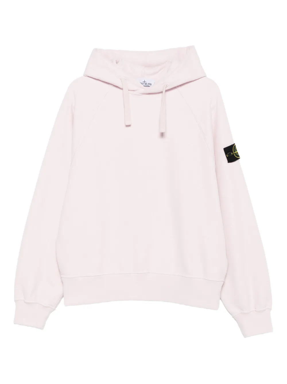 

Свитер с капюшоном и нашивкой-логотипом Stone Island, розовый