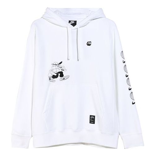 

Толстовка Nike Cartoon Printing Fleece Lined Sports White, белый