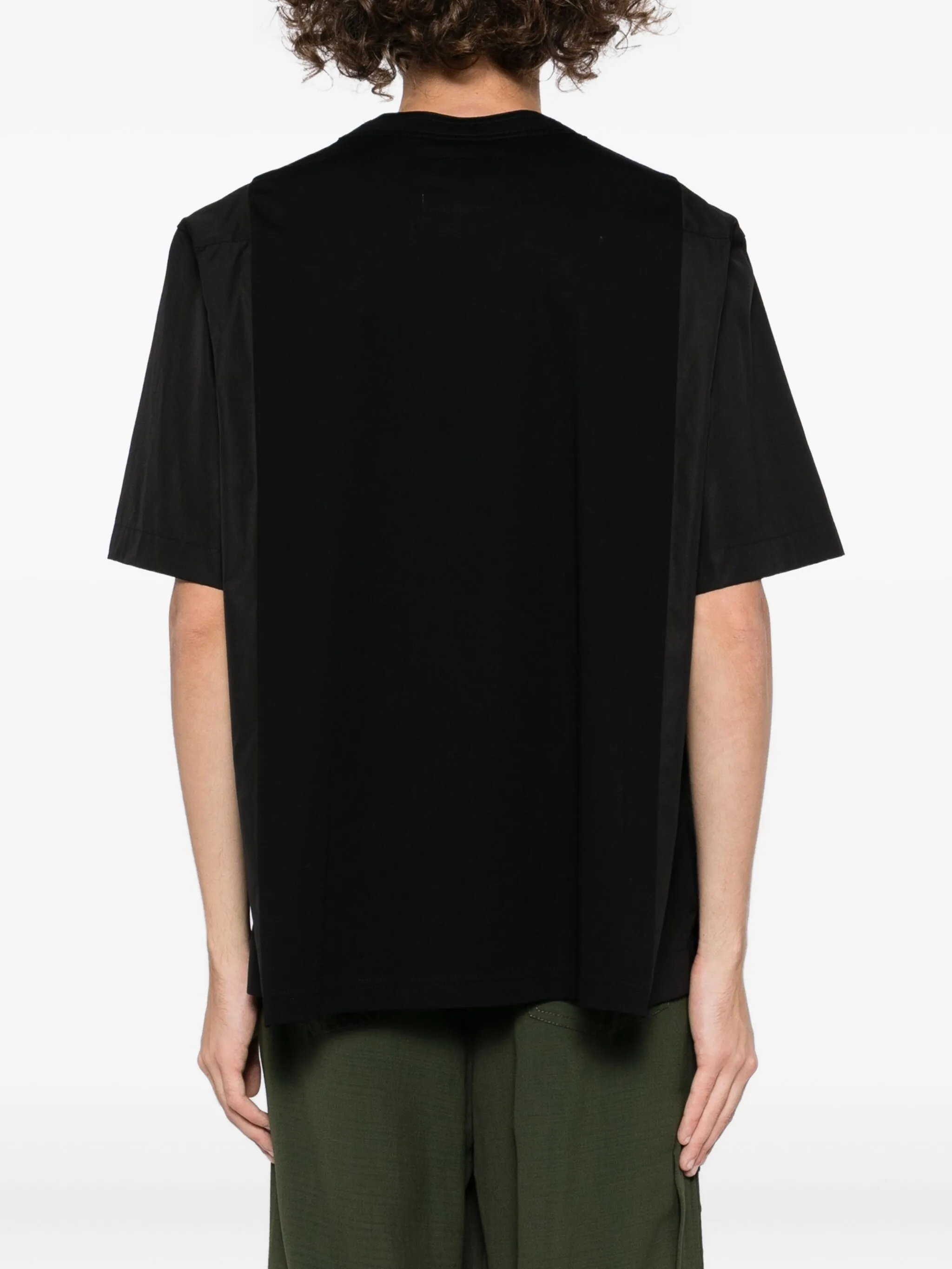 

Футболка со вставками Sacai, черный