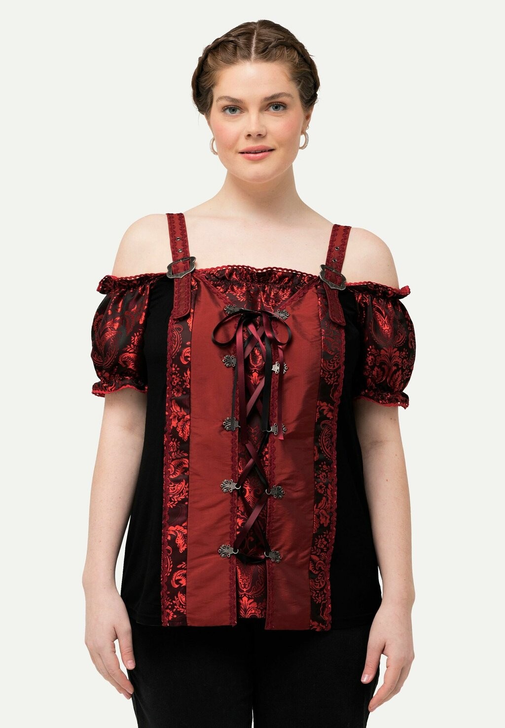 

Блуза CORSET Ulla Popken, Бордо