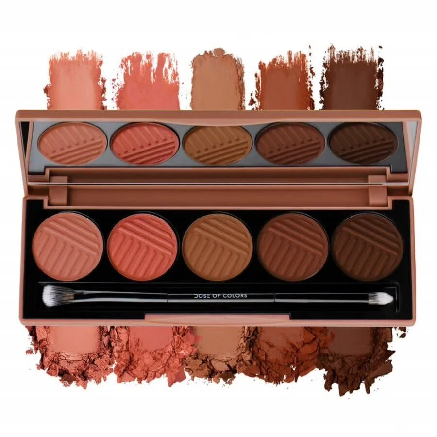 Палетка теней для век Dose of Colors Ladies - Sassy Siennas 0,06 унции Персики, Стойкие и Ржавые Оттенки Макияжа 818729020236