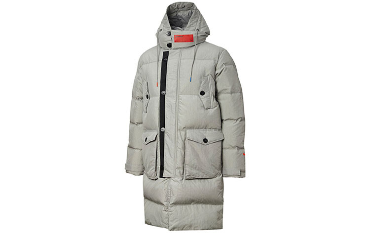 

Attempt X Manchester Down Jacket Men Lime Grey Puma, серый