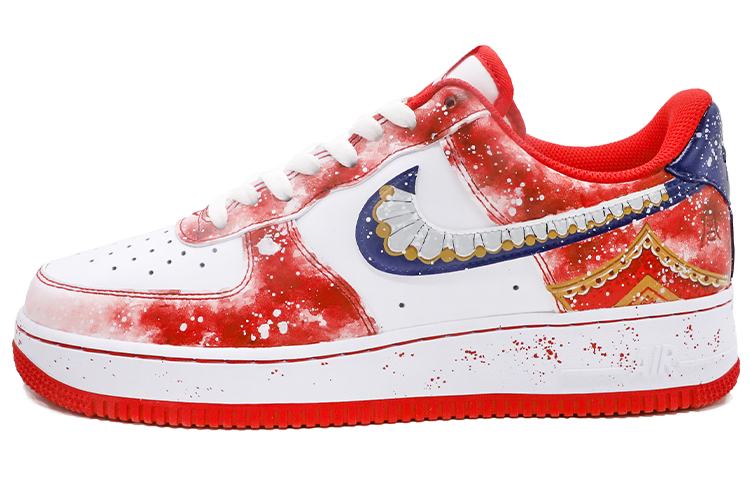 

Кроссовки Nike Air Force 1 Skateboard Shoes Women's Low-Top Red White