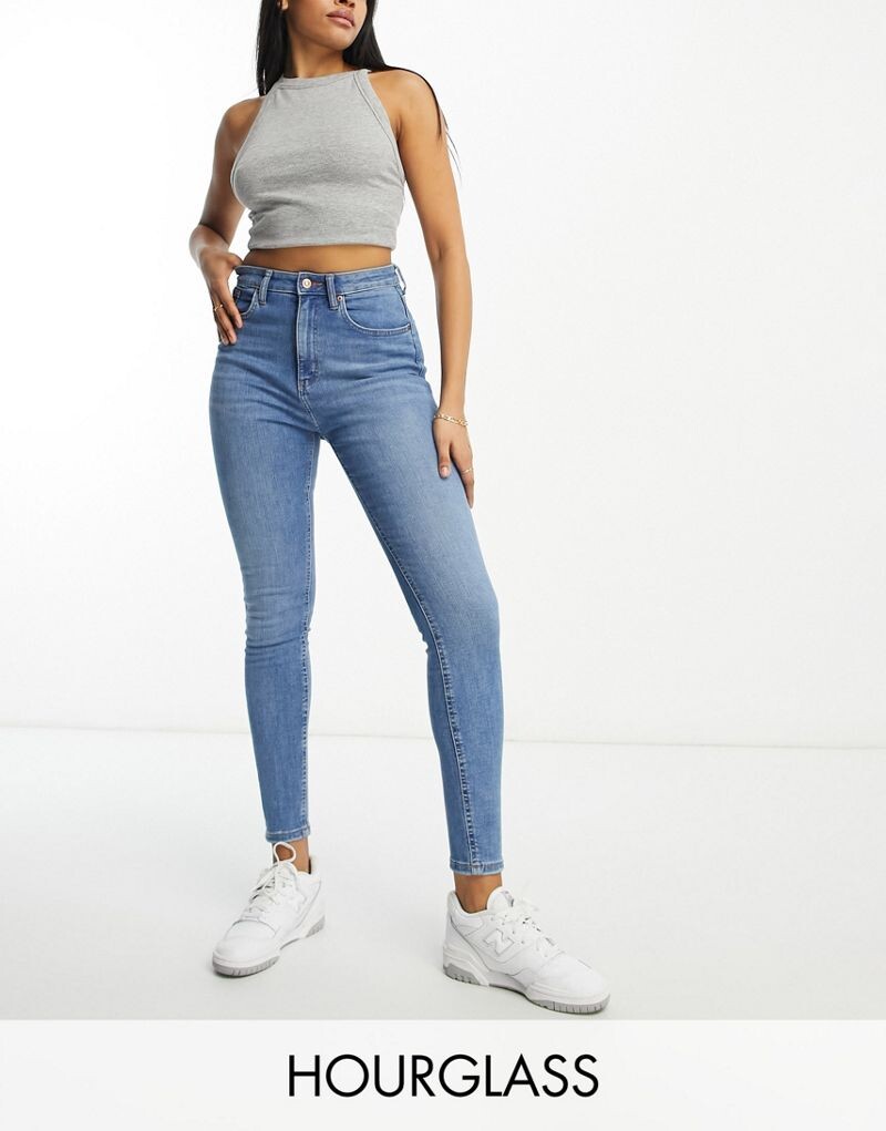 

Синие джинсы скинни ASOS DESIGN Hourglass