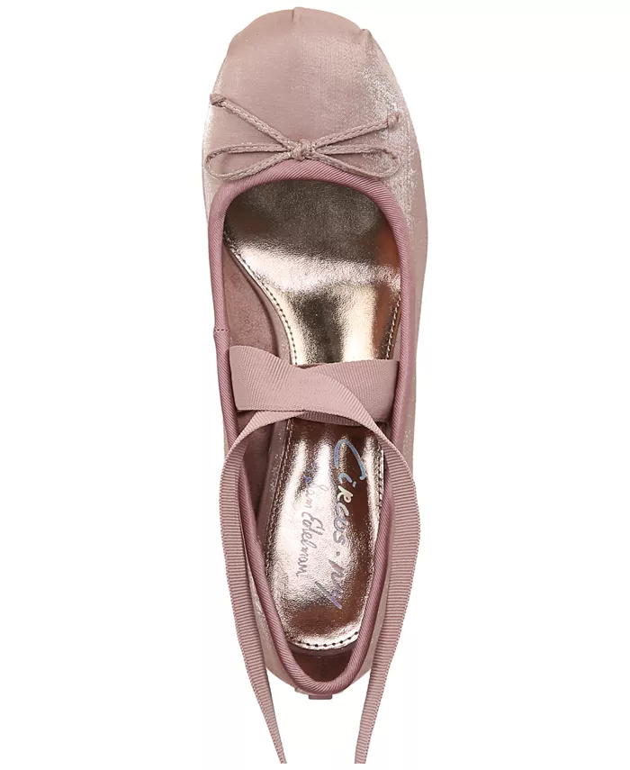 Декоративные балетки Della на шнуровке с квадратным каблуком Circus NY by Sam Edelman, коричневый/бежевый — фото 4