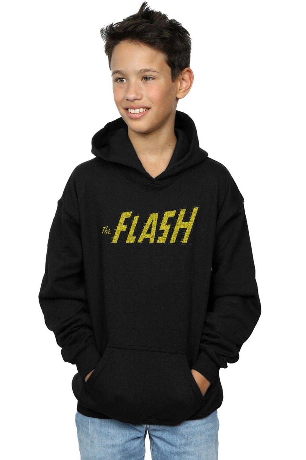 

Толстовка с логотипом Flash Crackle DC Comics, черный
