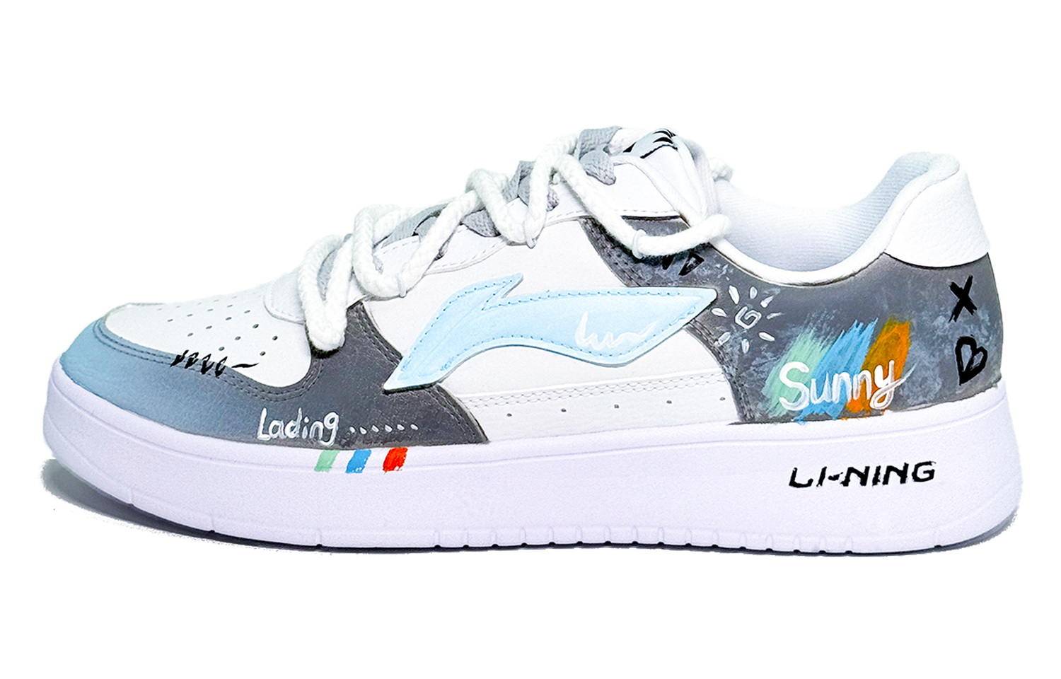 

Непромокаемые понтонные лодки, устойчивые к скольжению, износостойкие, легкие мужские кроссовки low top skateboard LINING, белый серый синий