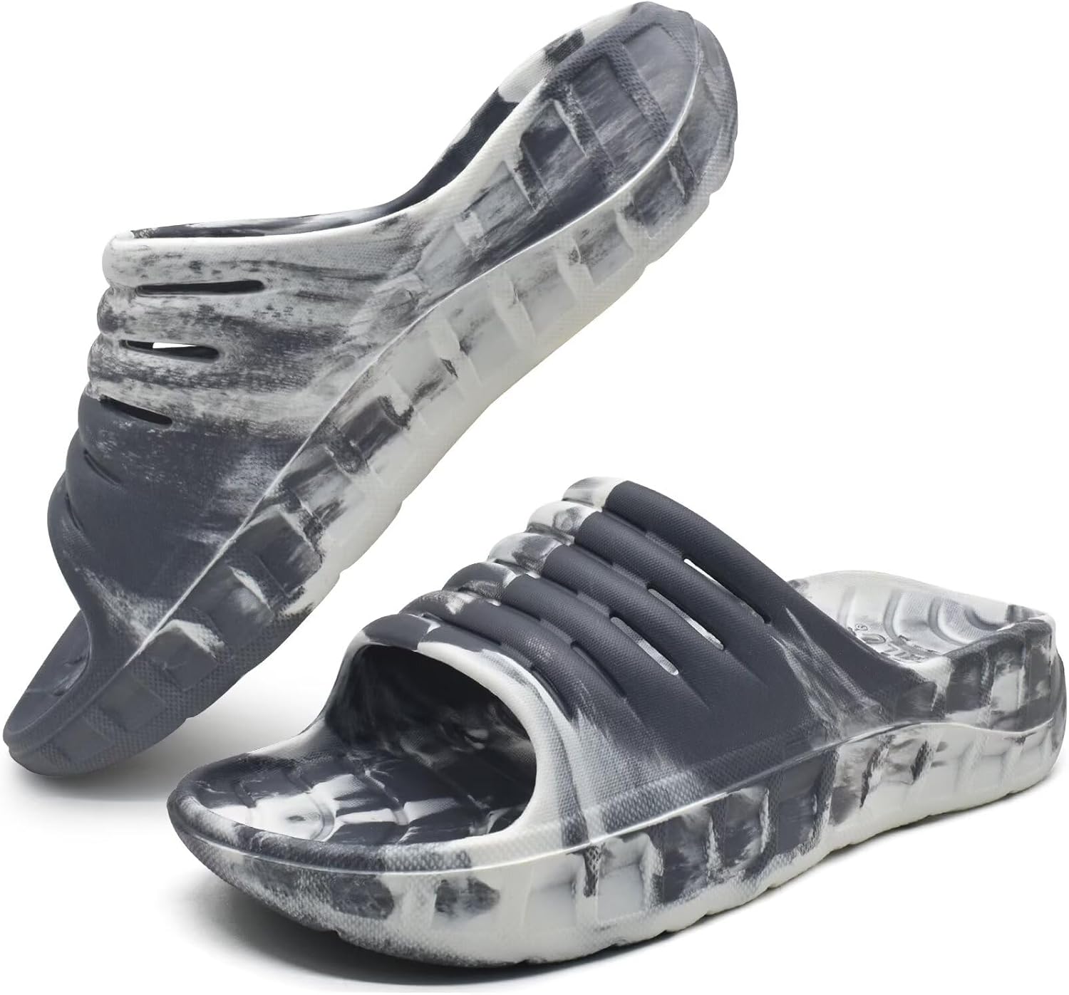 

Мужские спортивные сандалии для восстановления GPOS, с поддержкой при подошвенном фасците, с толстой амортизацией, легкие комфортные ортопедические шлепанцы, белый