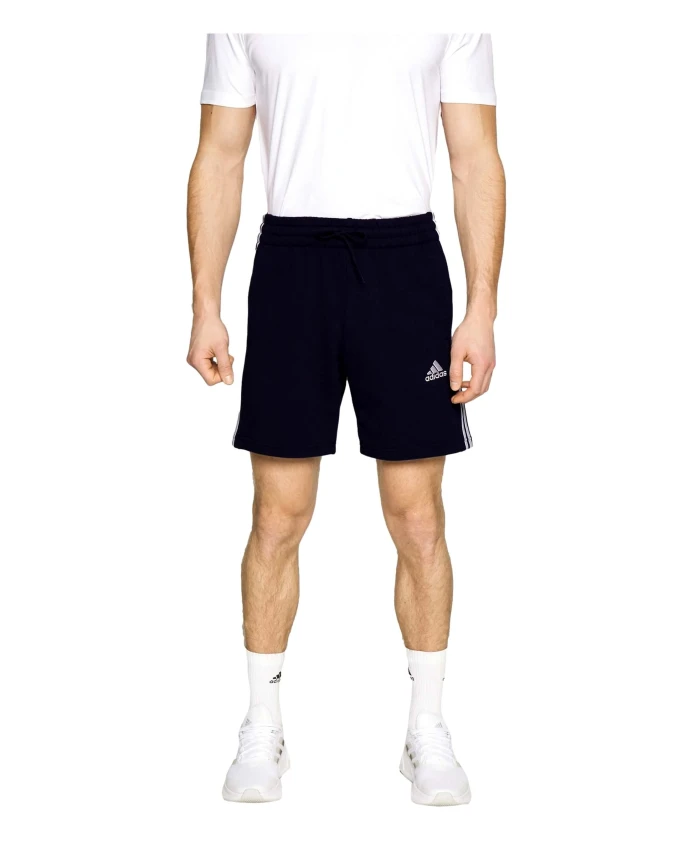 

Шорты Essentials из махровой ткани с 3 полосками Adidas, черный