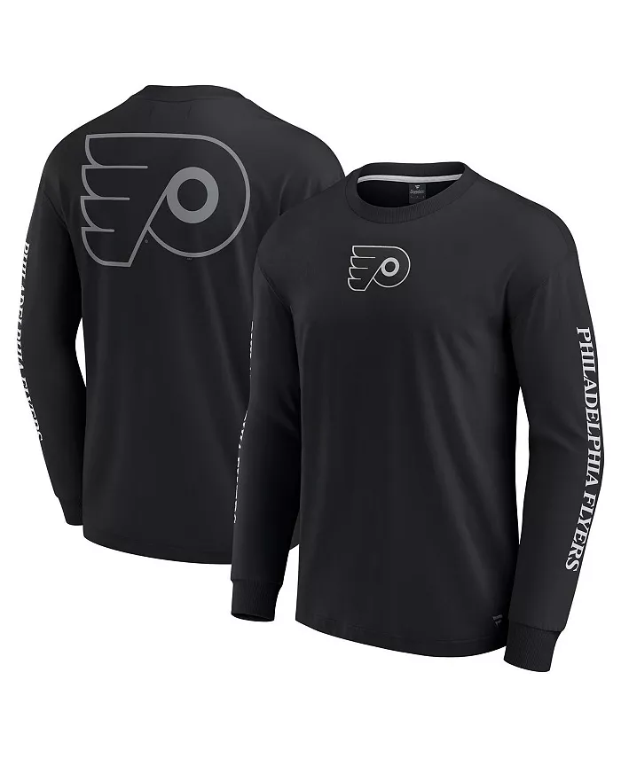 

Мужская черная футболка с длинным рукавом Philadelphia Flyers Elements Strive Fanatics