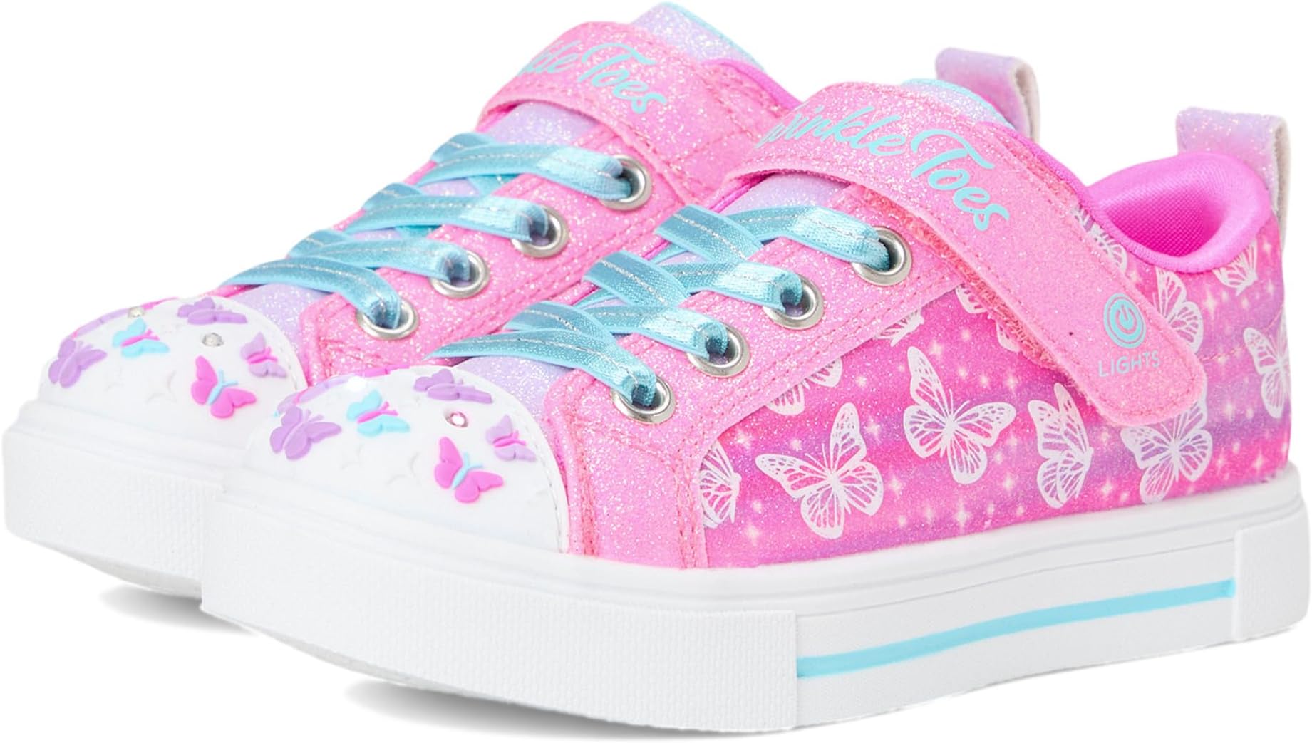 

Кроссовки SKECHERS KIDS Twinkle Sparks - Ombre Flutte, цвет Hot Pink/Multi