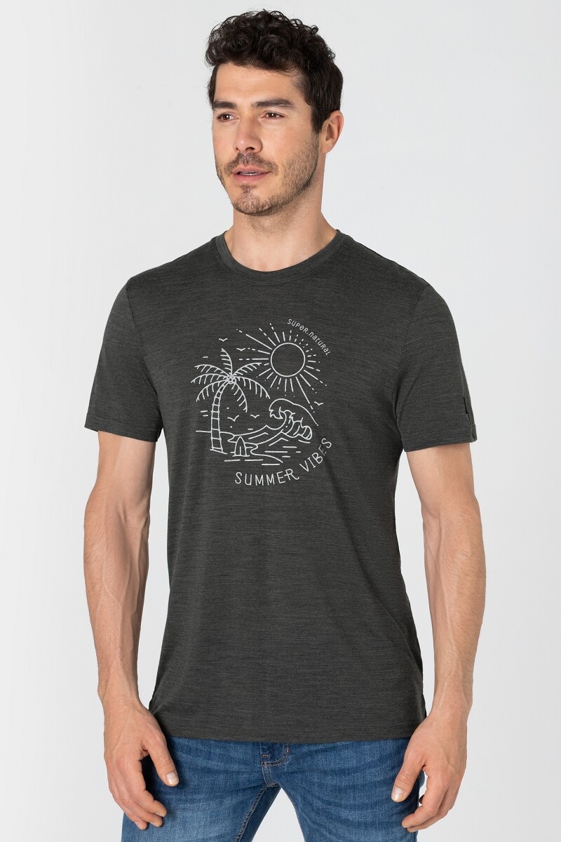 

Рубашка super.natural Merino T Shirt, серый