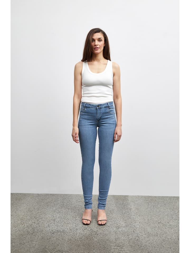 

Джинсы скинни PZCARMEN из светло-голубого денима Pulz
