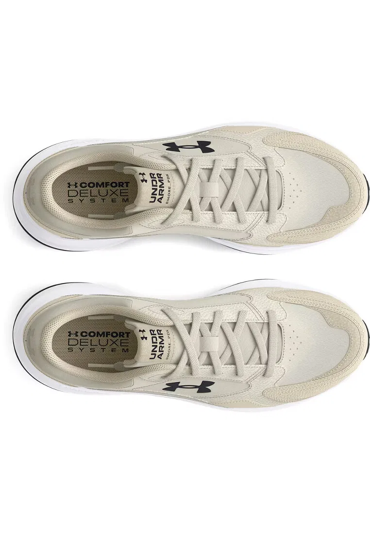 Мужские тренировочные кроссовки, кожаные, Under Armour Edge, черные — фото 3