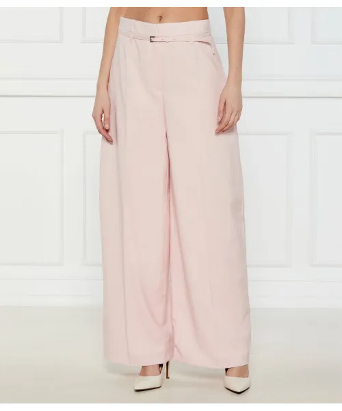 

Шерстяные брюки Tilda8 Flare fit Boss, розовый