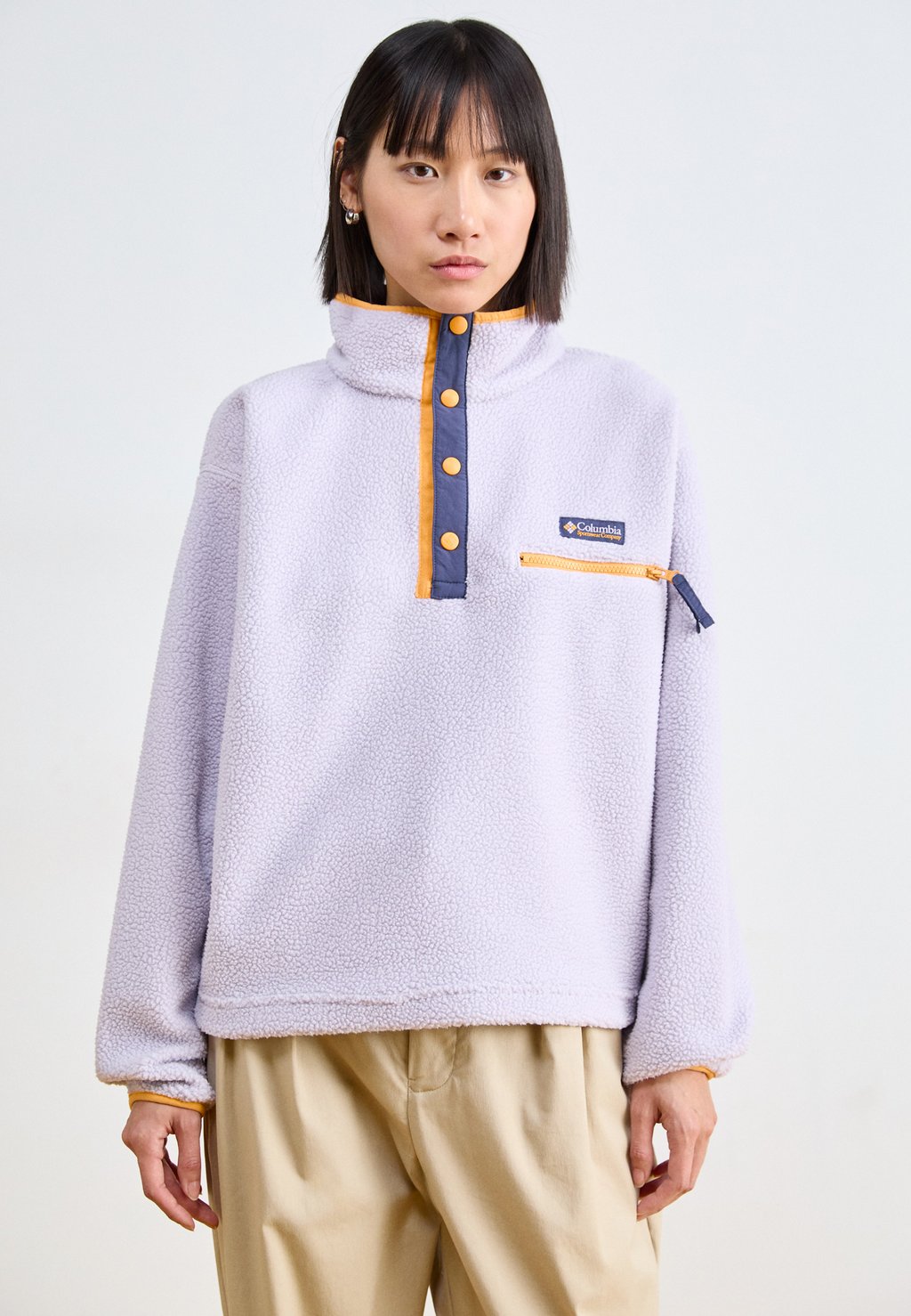 

Флисовая толстовка HELVETIA CROPPED HALF SNAP Columbia, сиреневый