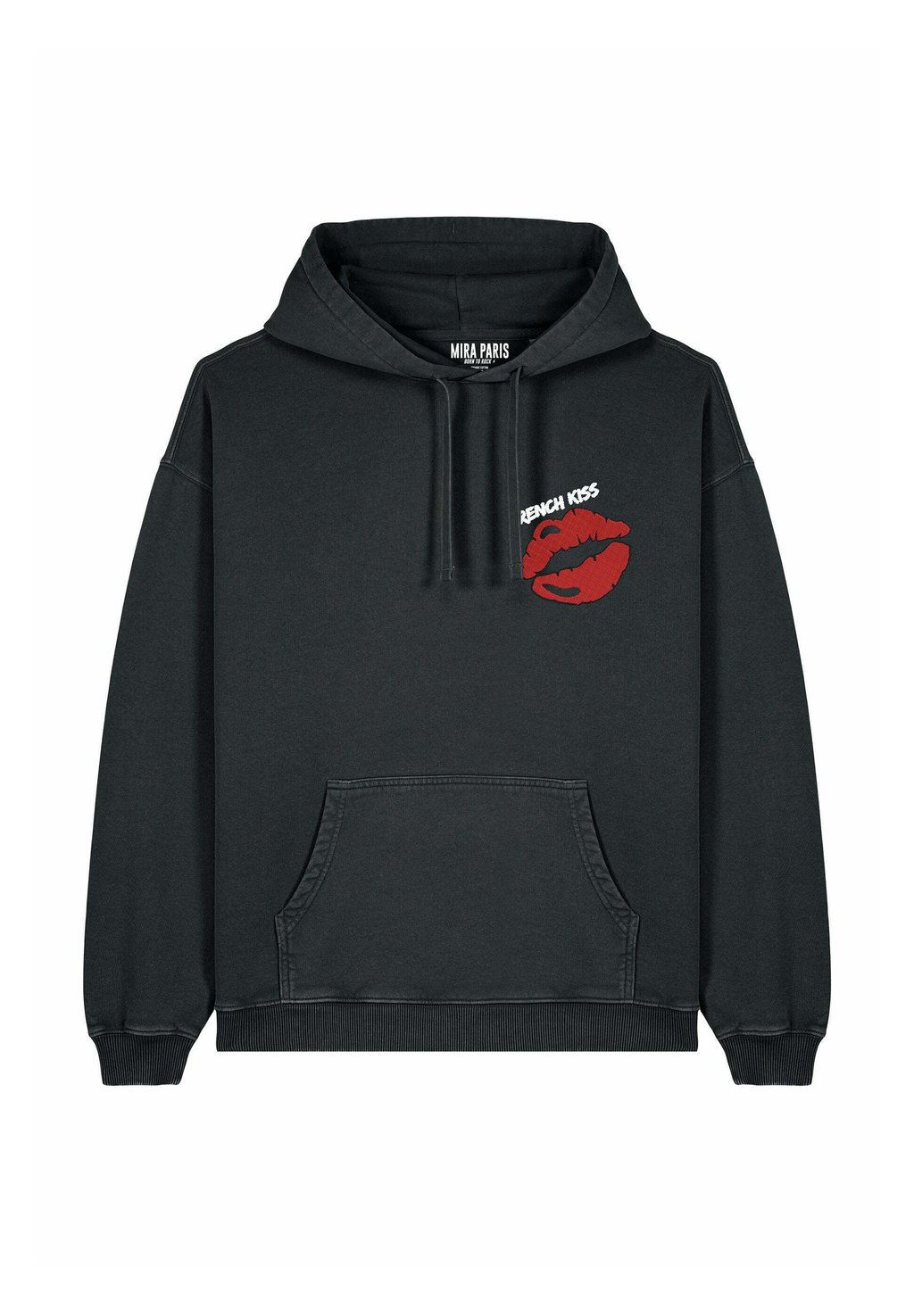 

Толстовка FRENCH KISS EMBROIDERY UNISEX VINTAGE - Hoodie Mira Paris, цвет Black Denim