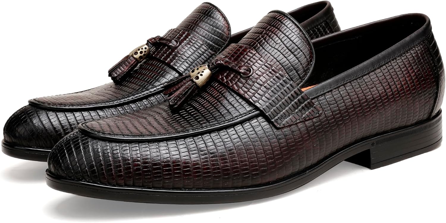 

Мужские лоферы с кисточками, деловые мокасины с пенни, кожаные туфли, мужская классическая модель, модные повседневные туфли, серо-коричневые туфли-слипоны Generic