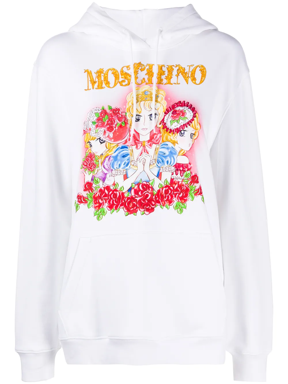 

Худи с принтом Moschino, белый