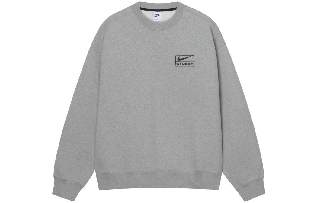 Размеры X Stussy Crew Fleece для Азии Nike, серый — фото 3