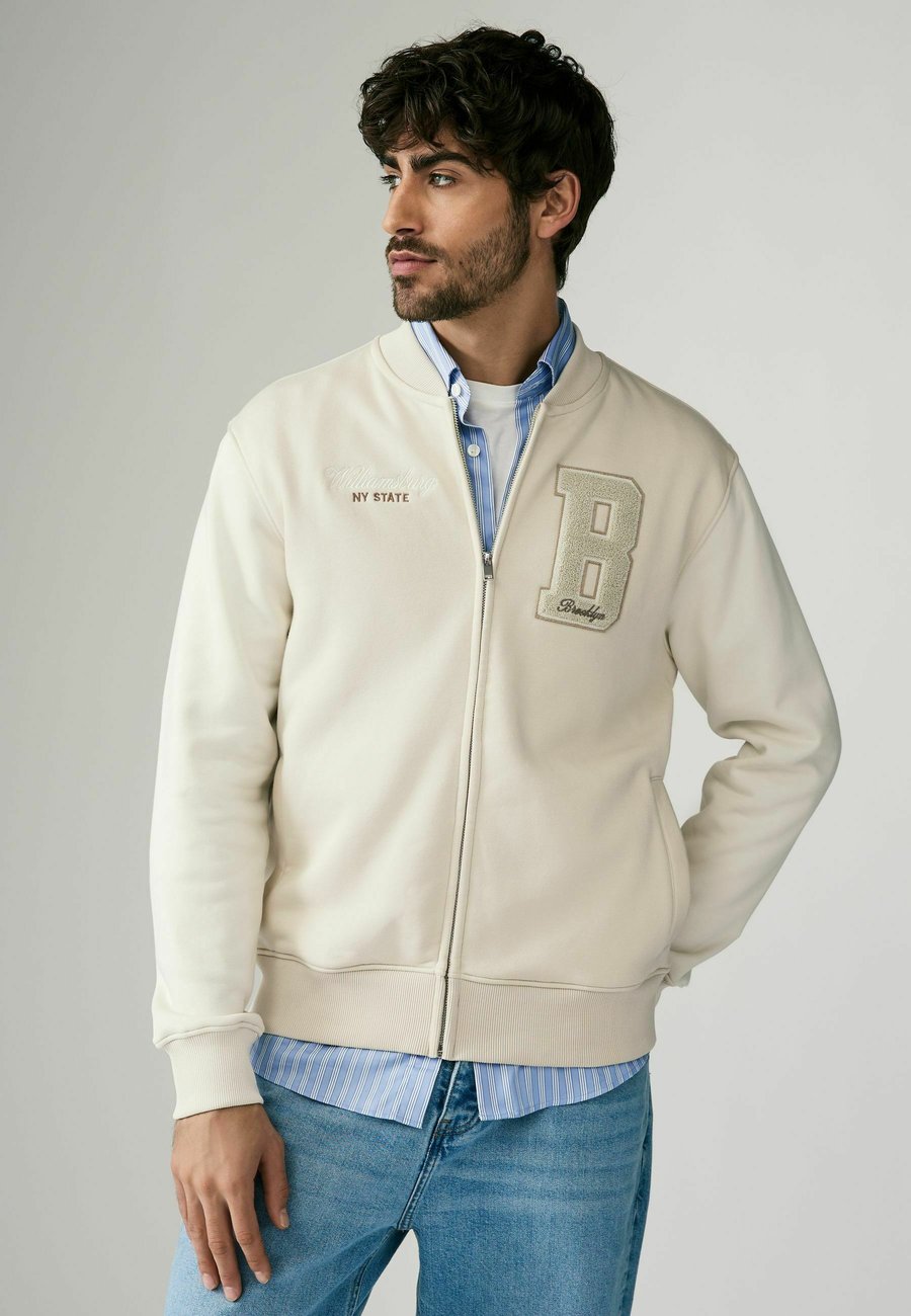 

Толстовка Next Zip-up sweatshirt, Ecru/Beige