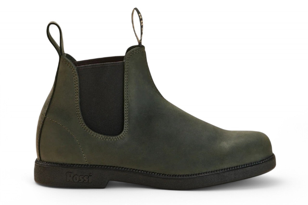 

Rossi 607 Booma Moss Chelsea ботинки из оливково-зеленой кожи Rossi Boots