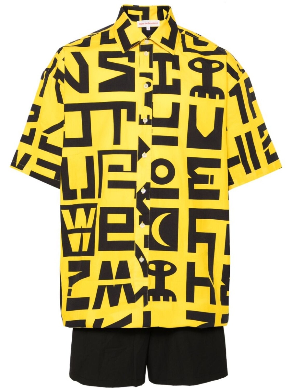 

Хлопковый комбинезон с логотипом Walter Van Beirendonck, желтый