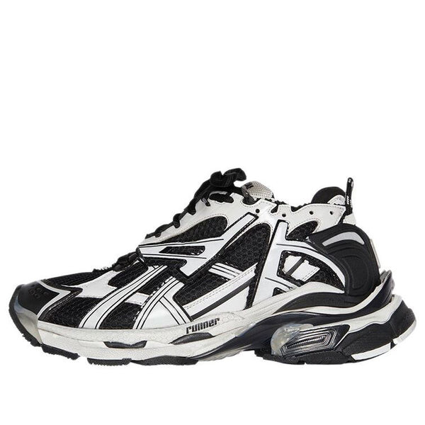 Кроссовки runner 'white black white' Balenciaga, черный