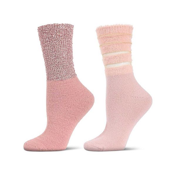 

Женские уютные носки Crew, 2 пары Memoi, Pink
