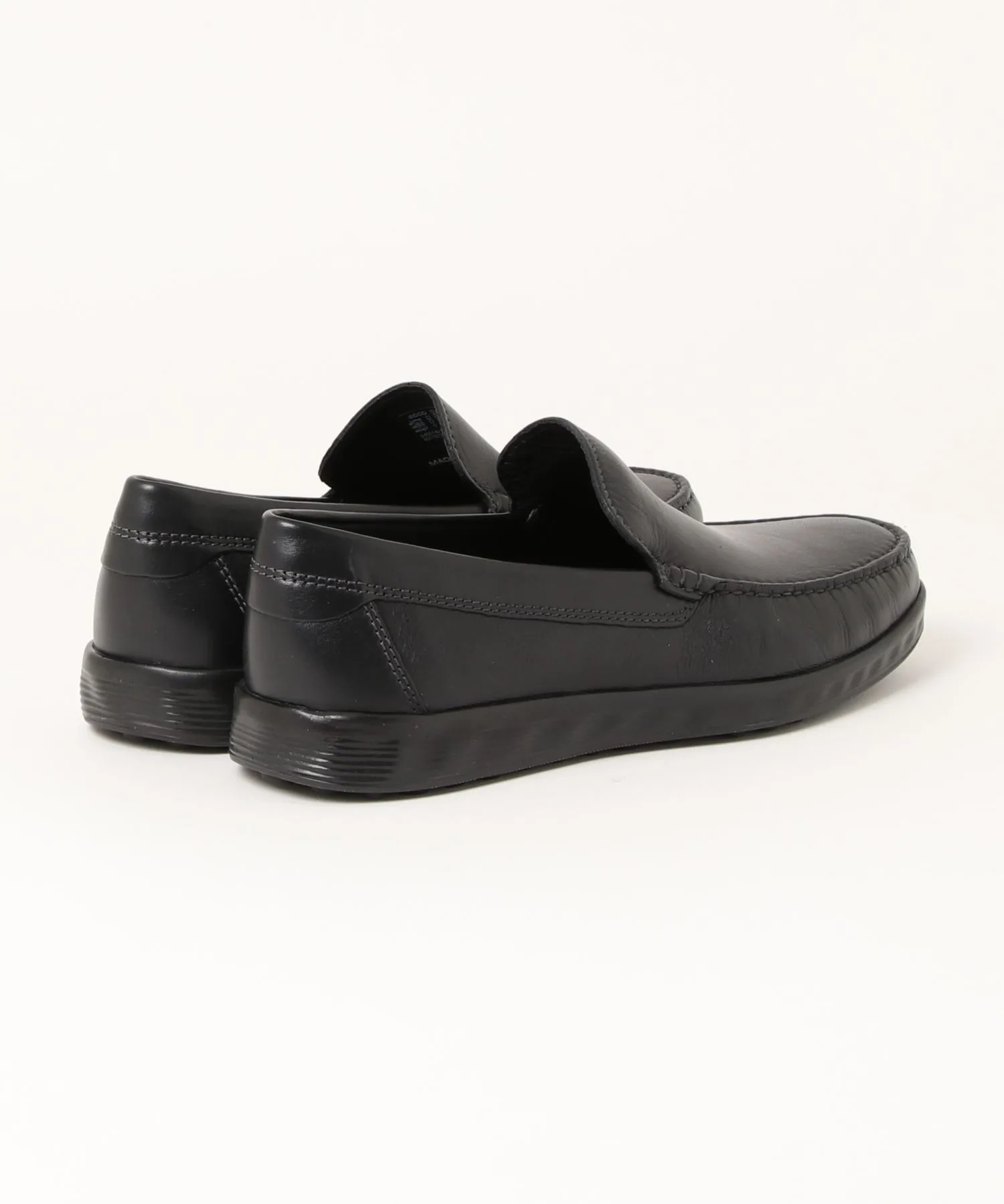 Мужские лоферы из мягкой кожи S Light Mock M ECCO чёрные — фото 2