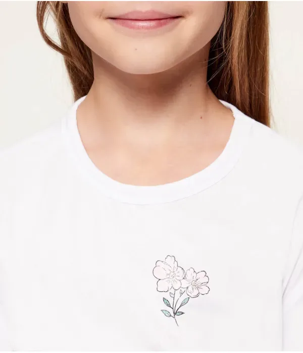 Футболка cropped fit Guess, белый — фото 4