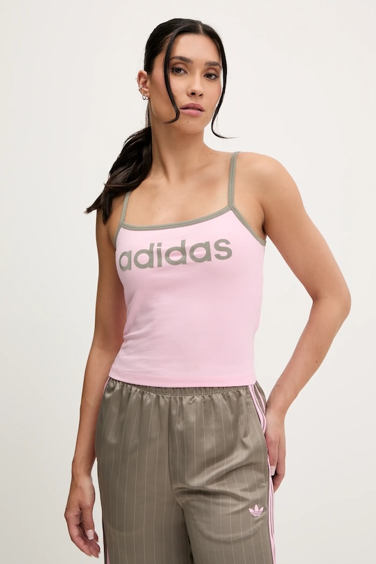 

Топ-майка Adidas Originals, розовый