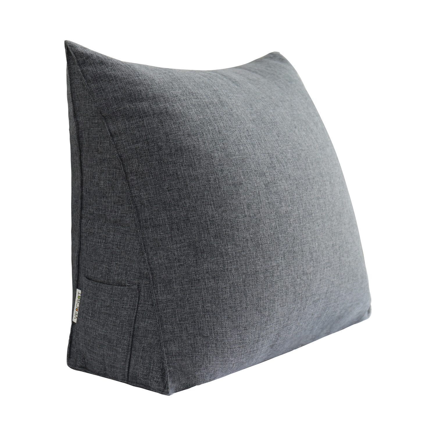 

Подушка wedge linen blend серая Vercart, серый