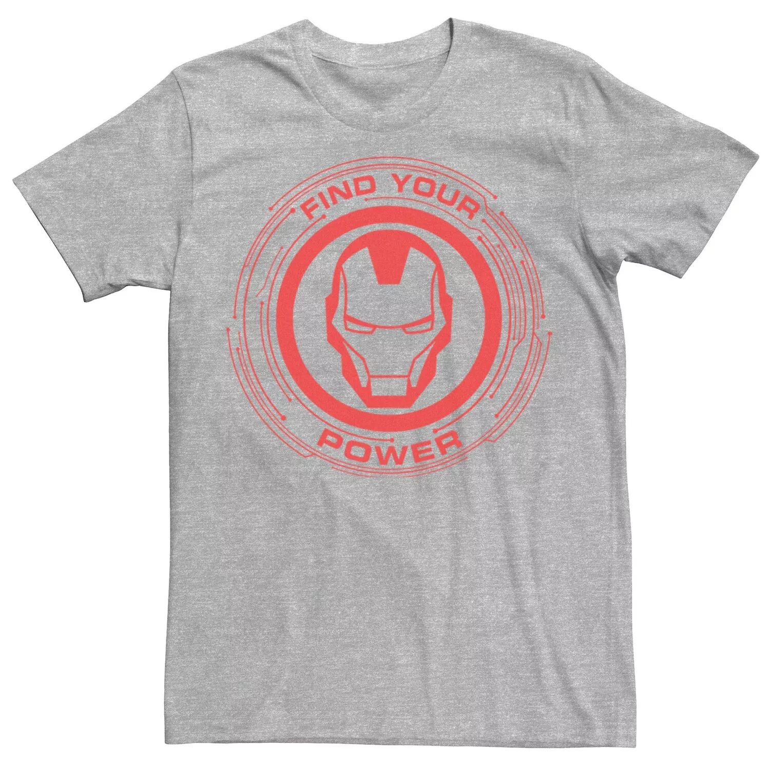 

Мужская футболка с простым логотипом Iron Man Find Your Power Marvel
