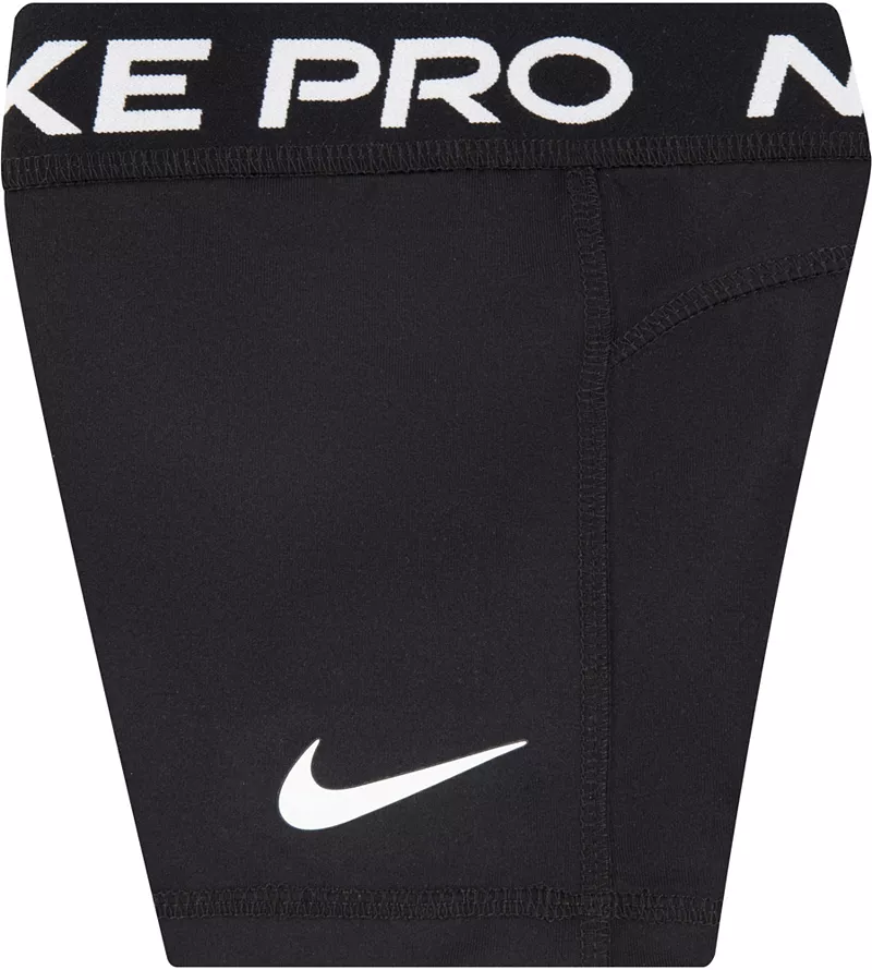 Шорты Nike для маленьких девочек Pro, черный — фото 3