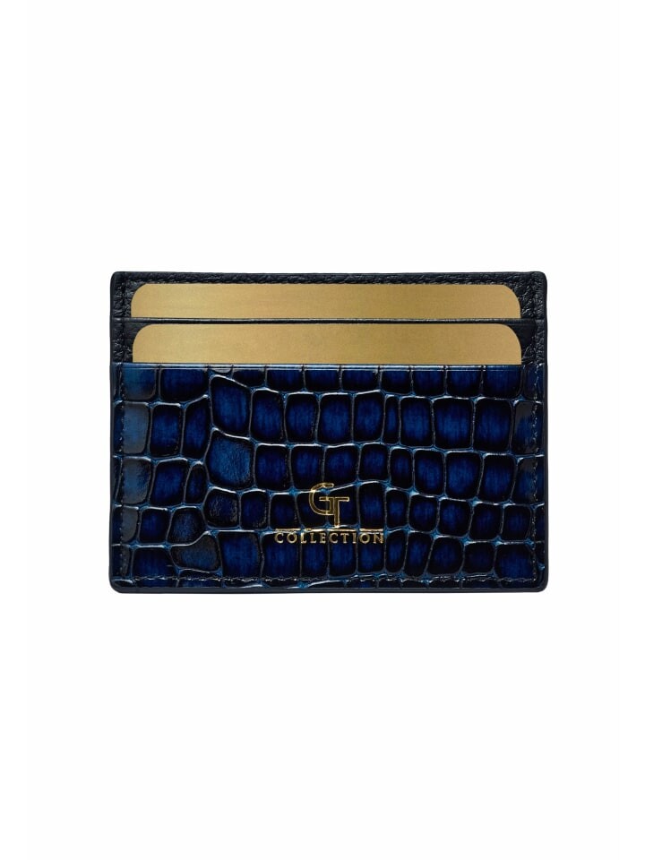 

Кошелек GT COLLECTION Kreditkartenetui GT Crocodile Print, синий