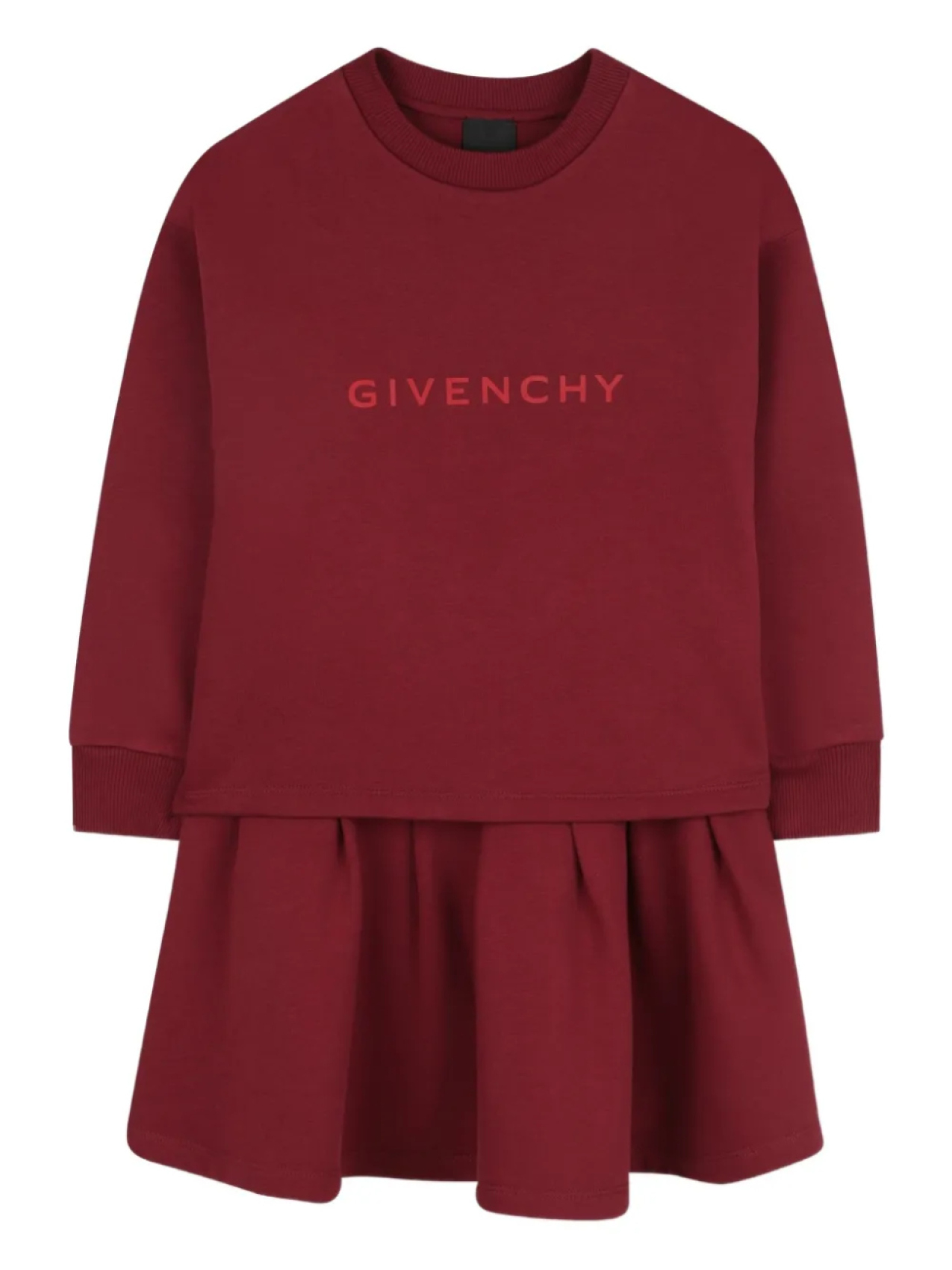 

Платье-толстовка с логотипом Givenchy Kids, красный