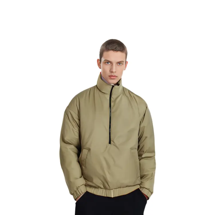 SS22 Стеганая куртка мужская дубово-коричневая Fear Of God Essentials, коричневый — фото 4