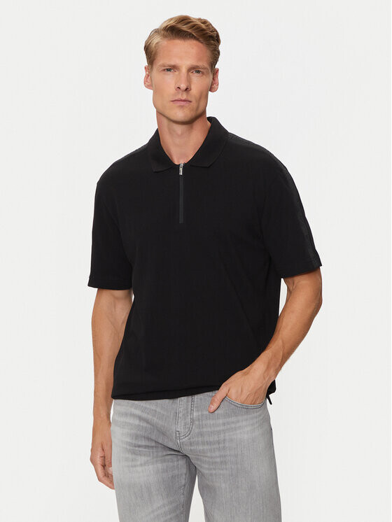 

Поло стандартного кроя Armani Exchange, черный